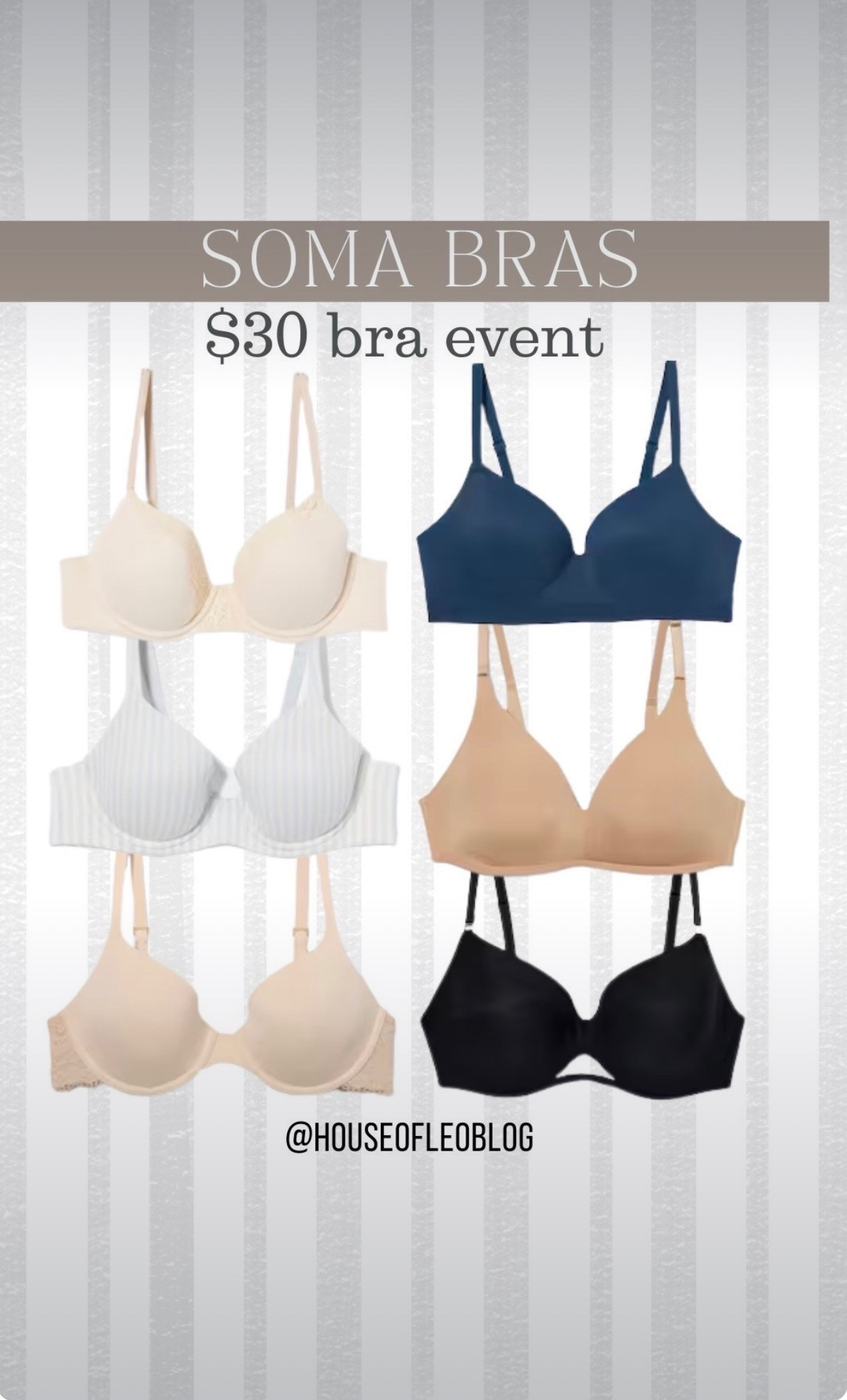 Today is the last day that all Soma bras are on sale for $30

#LTKSaleAlert
