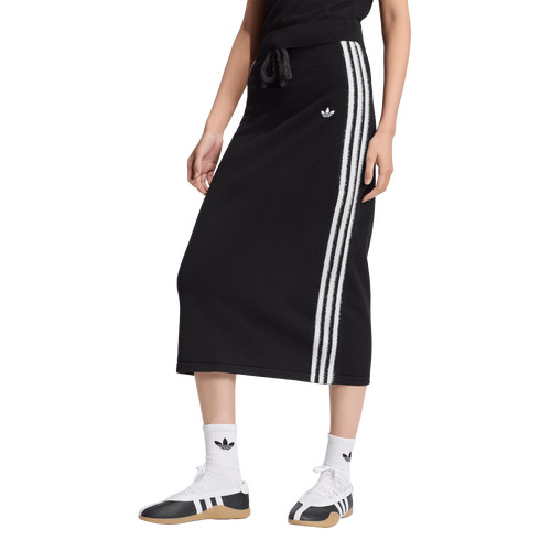 adidas Womens Originals Knitted Skirt - Black/White Size S | Foot Locker (US)