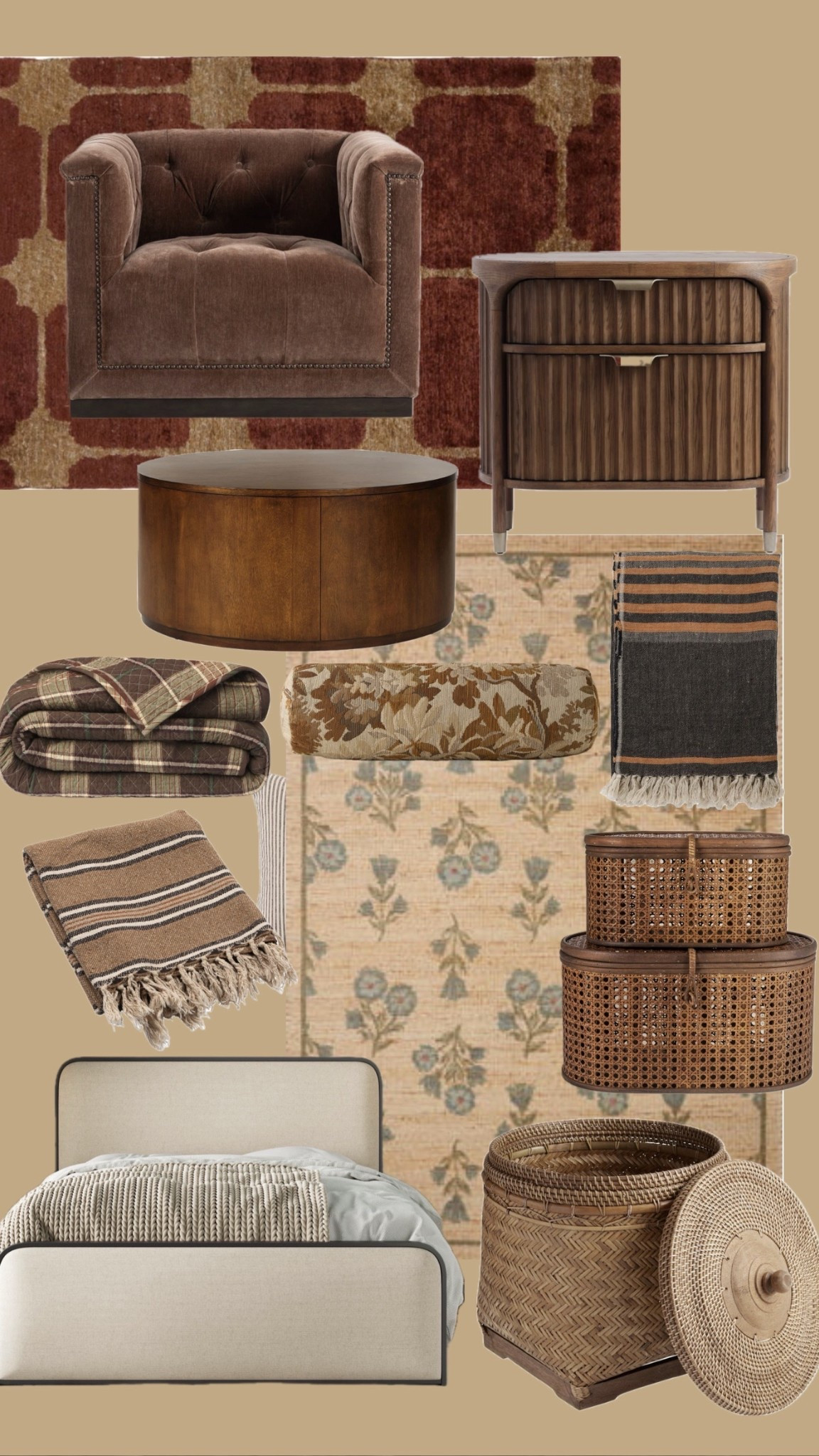 Everything you need for a warm, neutral bedroom—textured bedding, striped accent chair, wood nightstand, and the perfect cozy layers 🤎

#LTKHome #BedroomInspo #HomeFinds

#LTKSeasonal #LTKSaleAlert #LTKHome