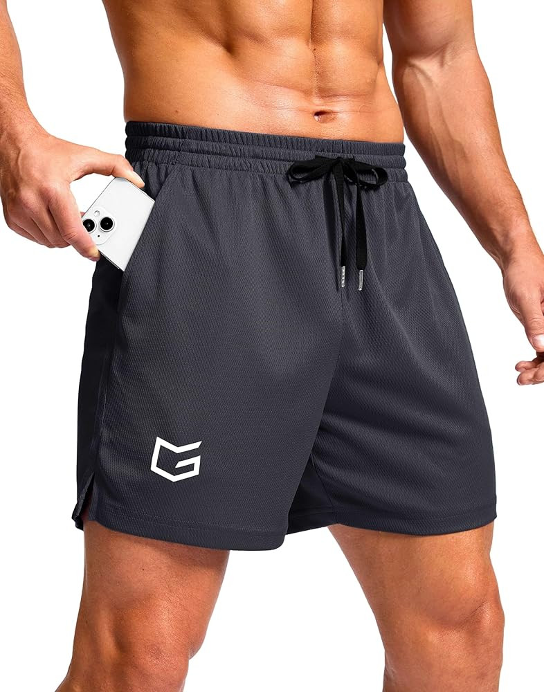 G Gradual Men's Athletic Workout Shorts with Pockets 5"/7"/9" Lightweight Quick Dry Gym Basketbal... | Amazon (US)
