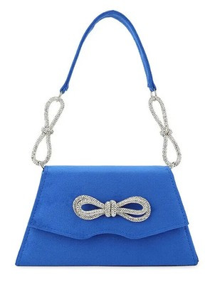 Women Suede Clutch Bag Top Handle Bow Diamante Evening Wedding Bridal Handbag  | eBay | eBay UK