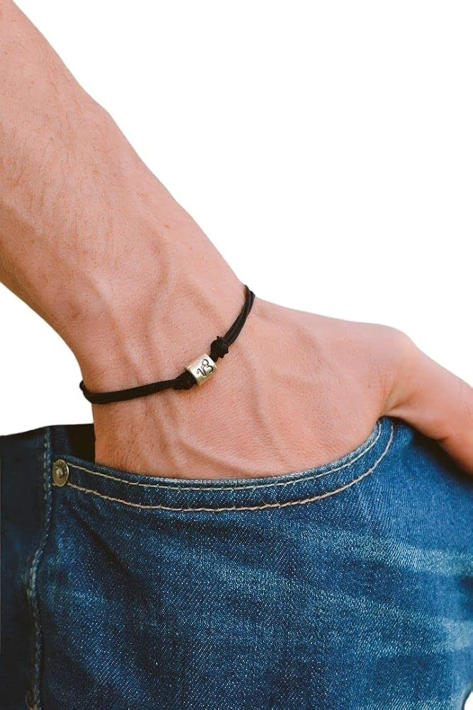 Shani & Adi Jewelry Zodiac bracelet for men astrology birthday sign bead charm mens bracelet blac... | Amazon (US)