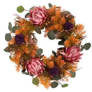 24" Autumn Protea Wreath | Michaels Stores