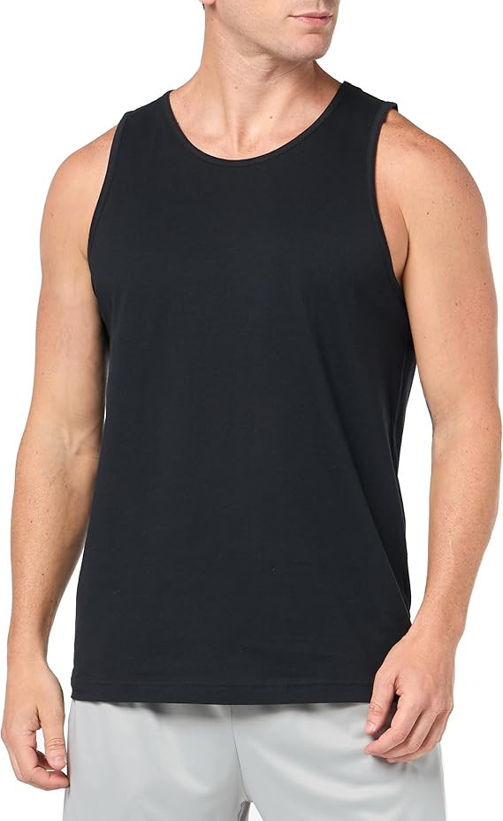 Amazon Essentials Men's Regular-Fit Sleeveless Tank Tops | Amazon (US)