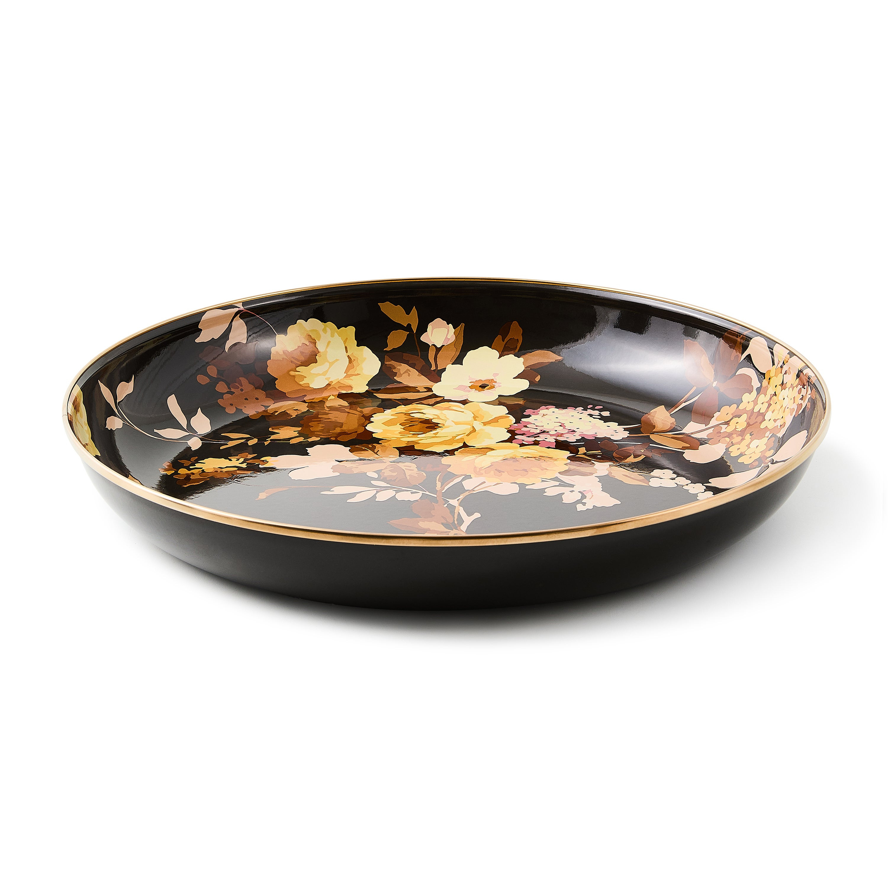 MacKenzie-Childs Wild Rose Brown Abundant Bowl | MacKenzie-Childs