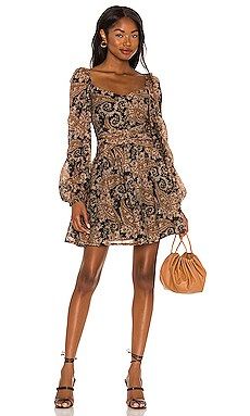 MINKPINK Persian Paradise Mini Dress in Black & Brown from Revolve.com | Revolve Clothing (Global)