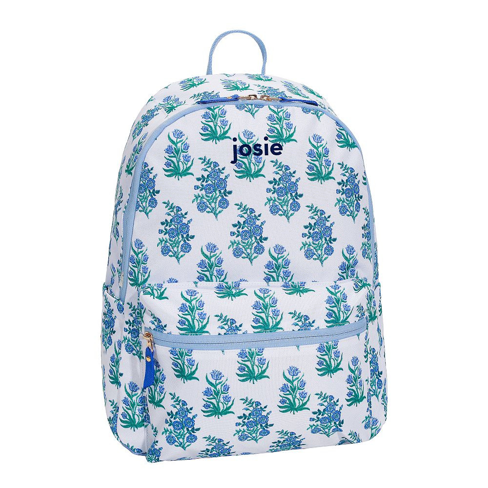 Recycled Colby Large Backpack, Roller Rabbit Green Floral | Pottery Barn Teen