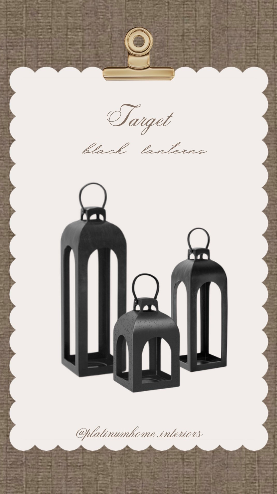 The black version of the viral target lanterns!! 🤍✨

#LTKHome