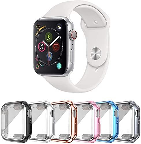 SLYEN 6 Pack Apple Watch Case with Ultra-Thin Screen Protector Compatible with iWatch 38mm 40mm 4... | Amazon (US)