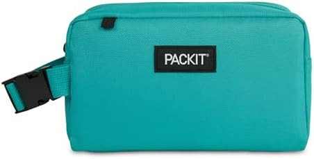 PackIt Freezable Snack Box, Teal, Built with ECOFREEZE Technology, Collapsible, Reusable, Zip Clo... | Amazon (US)