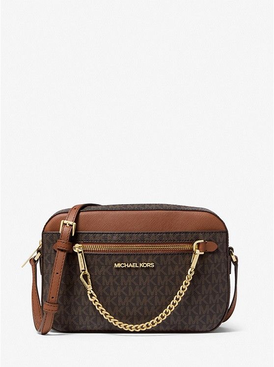 Jet Set Large Logo Crossbody Bag | Michael Kors US