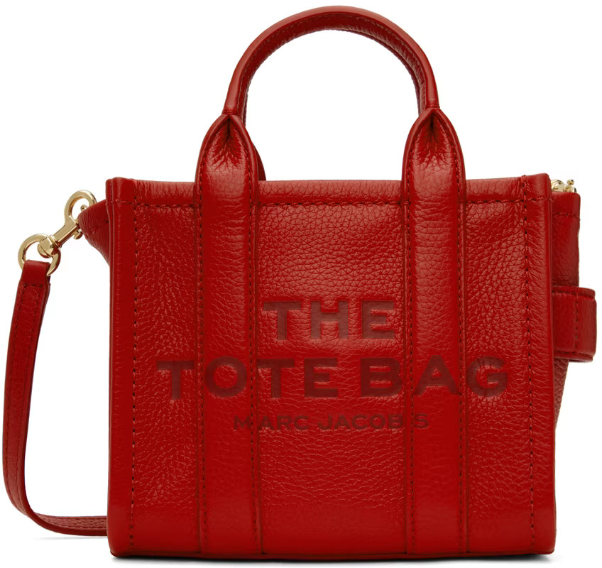 Red 'The Leather Mini' Tote | SSENSE