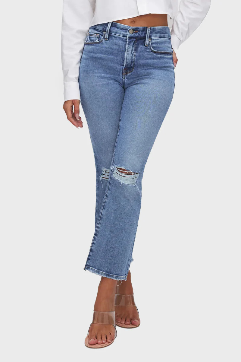 Good American Good Legs Crop Mini Boot Jeans | Gibson