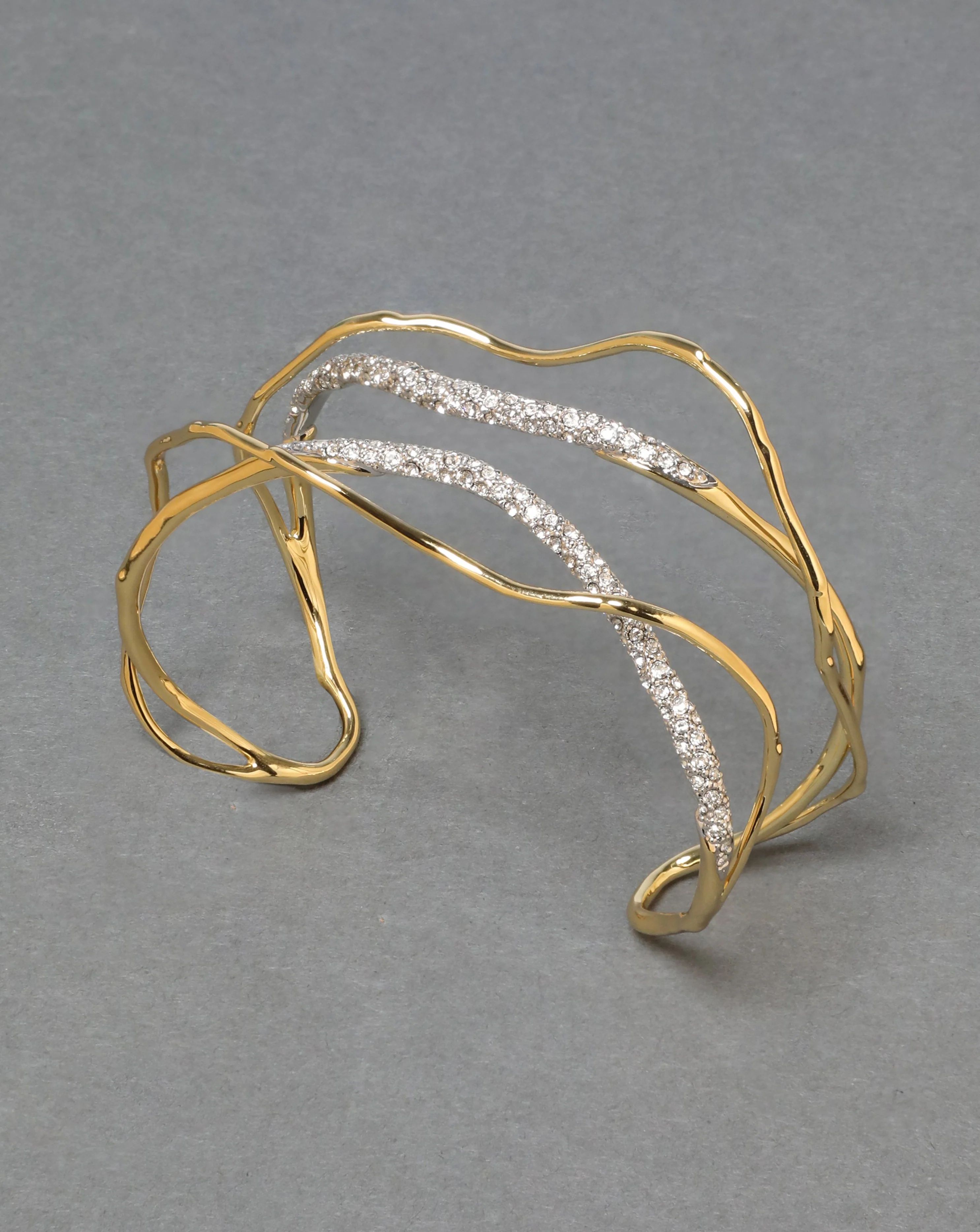 Crystal Cuff Bracelet - Champagne | ALEXIS BITTAR | Alexis Bittar