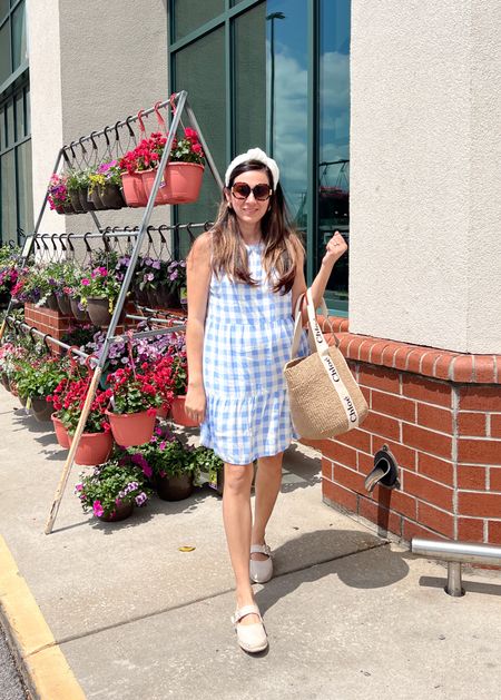 Cant be mad a a gingham number 💙 this blue and white gingham dress is perfect for summer, and all the festivities coming up like the 4th of July 💙BrandiKimberlyStyle summer style, summer outfit, spring outfit

#LTKFestival #LTKSeasonal #LTKstyletip