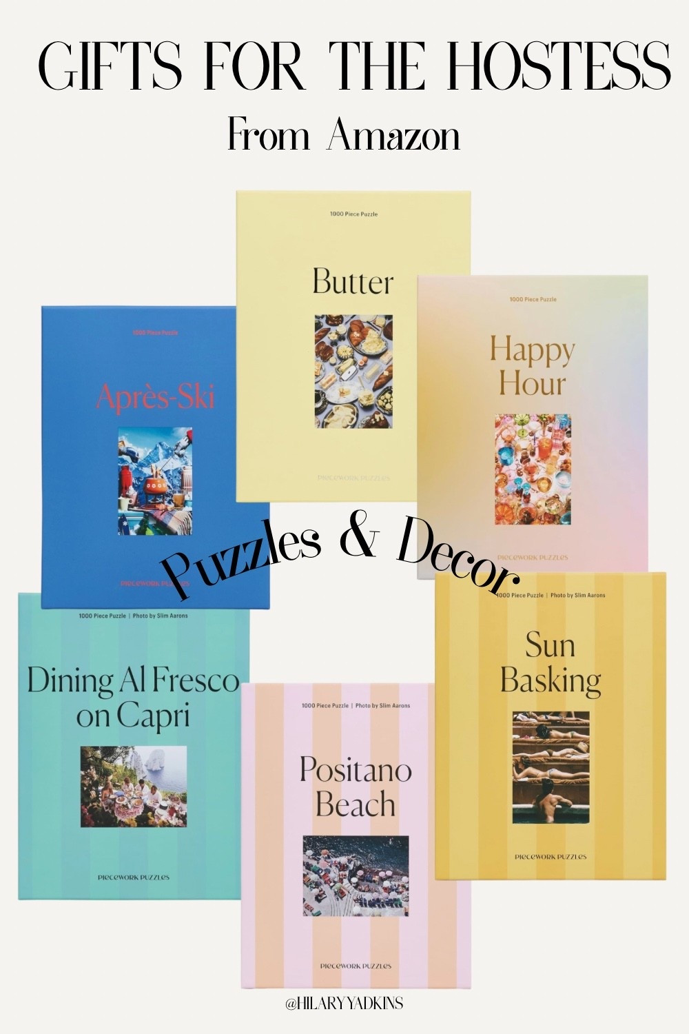 Hostess gifts that double as decor 🫶🏼 These colorful puzzles are such a fun and thoughtful gift idea — pretty enough to leave out on your coffee table. All from Amazon for easy gifting!

#HostessGifts #AmazonFinds #GiftIdeas #HomeDecor #Puzzles #CoffeeTableDecor #AmazonHome #HomeEssentials #HolidayGifting #HostingIdeas #GiftGuide #AmazonFavorites #HolidayGifts #Amazon #GameNight

#LTKHome #LTKGiftGuide #LTKHoliday