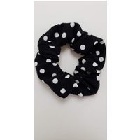 The Black & White Polka Dot Scrunchy - Lace Handmade | Etsy (US)