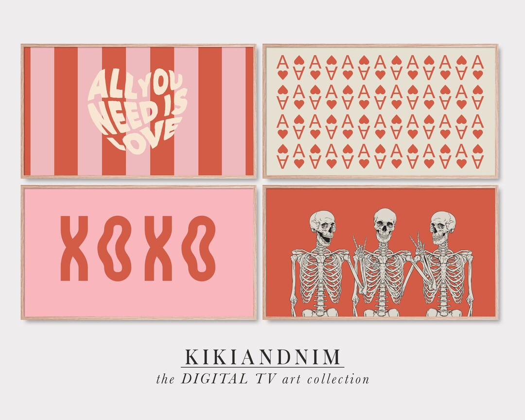 Valentines Day Samsung Frame Tv Art Set  Valentines Frame Tv - Etsy | Etsy (US)