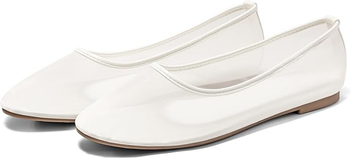 Coutgo Womens Mesh Ballet Flats Slip on Ballerina Flats Comfortable Casual Work Dress Shoes | Amazon (US)