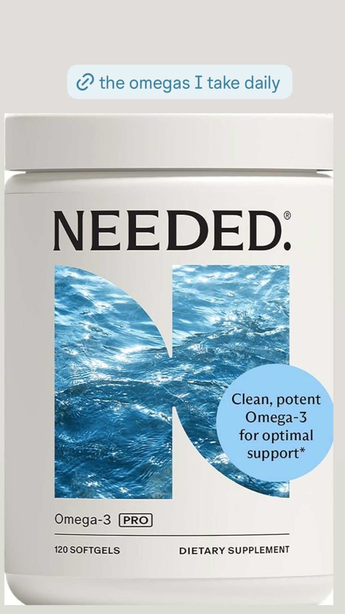 The Omega-3 supplement I take daily!

#LTKselfcare #LTKdayinmylife #LTKSaleAlert