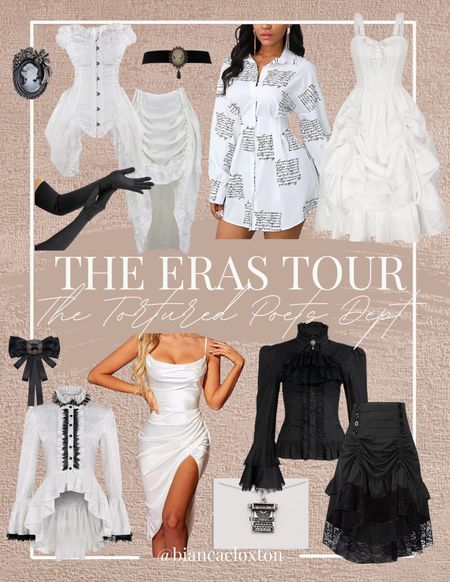 The Eras Tour || The Tortured Poets Department outfit ideas 🎶🤍🖤

TTPD, Taylor Swift, Eras Tour, Swiftie, Concert Outfit, Victorian, steam punk 

#LTKStyleTip #LTKMidsize #LTKFestival