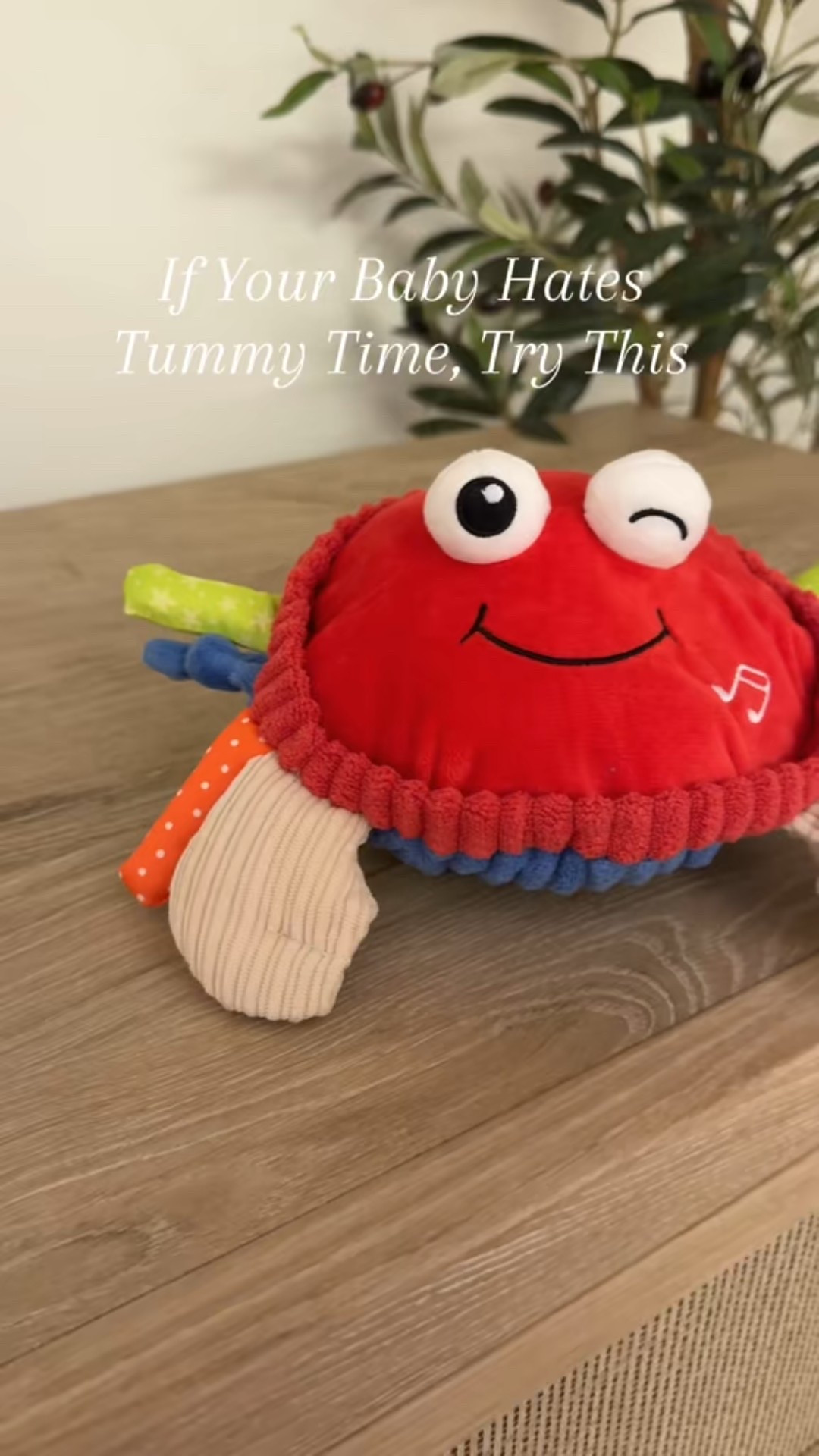 If your baby hates tummy time, try this! 🦀 Encourages movement and helps build strength toward crawling 🤍 #tummytimecrab #babytoys #babydevelopment #crawlingbaby #crawlingcrab 

#LTKmomlife #LTKBaby #LTKKids