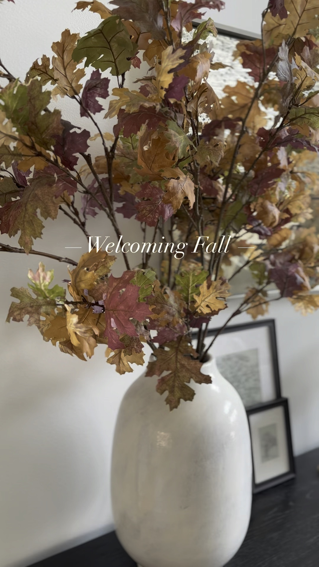Welcoming fall and all the warm tones that come with it😍🍁🍂🤎 

Pottery Barn Fall | Faux fall stems | target framed art | brass candle holders | fall console | fall console inspo | console styling | amber pumpkins 


#LTKSeasonal #LTKHome