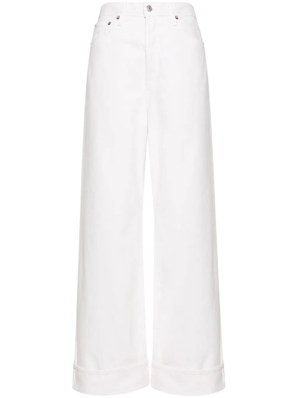 Dame high-rise wide leg jeans | Farfetch Global