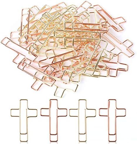 Mr. Pen- Cross Paper Clips, 35 Pack (Gold and Rose Gold Color), Bible Paper Clips, Journaling Paper  | Amazon (US)