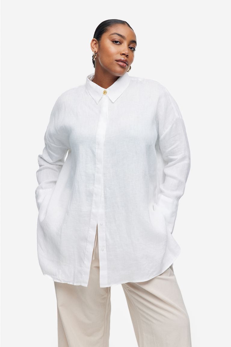 Oversized Linen Shirt | H&M (US + CA)