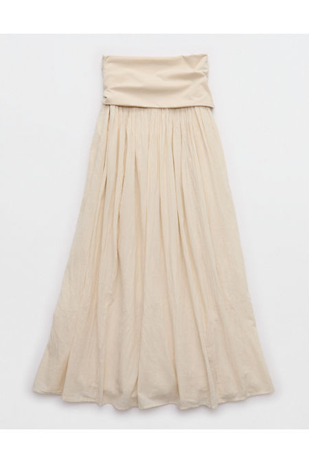 Aerie At The Barre Convertible Maxi Skirt Women's Cake Batter XXS | Aerie