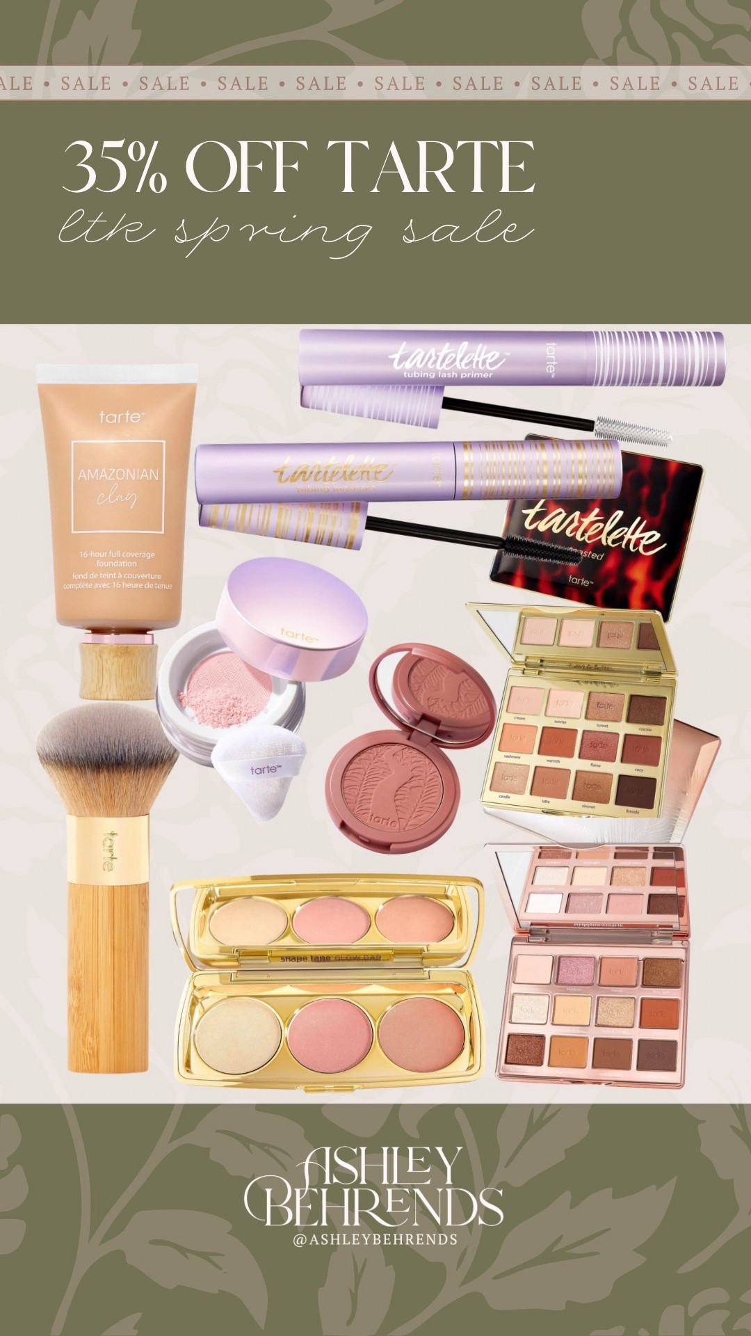 @Tarte has some of the best makeup around and I’m so excited that they’re part of the LTKSpringSale! Their tubing mascara/primer combo makes your lashes look unreal (in a good way) and their eyeshadow palettes are all so pretty. Everything is 35% off from now until March 15th! 
Makeup sale, spring sale 

#LTKBeauty #LTKSpringSale #LTKgrwm