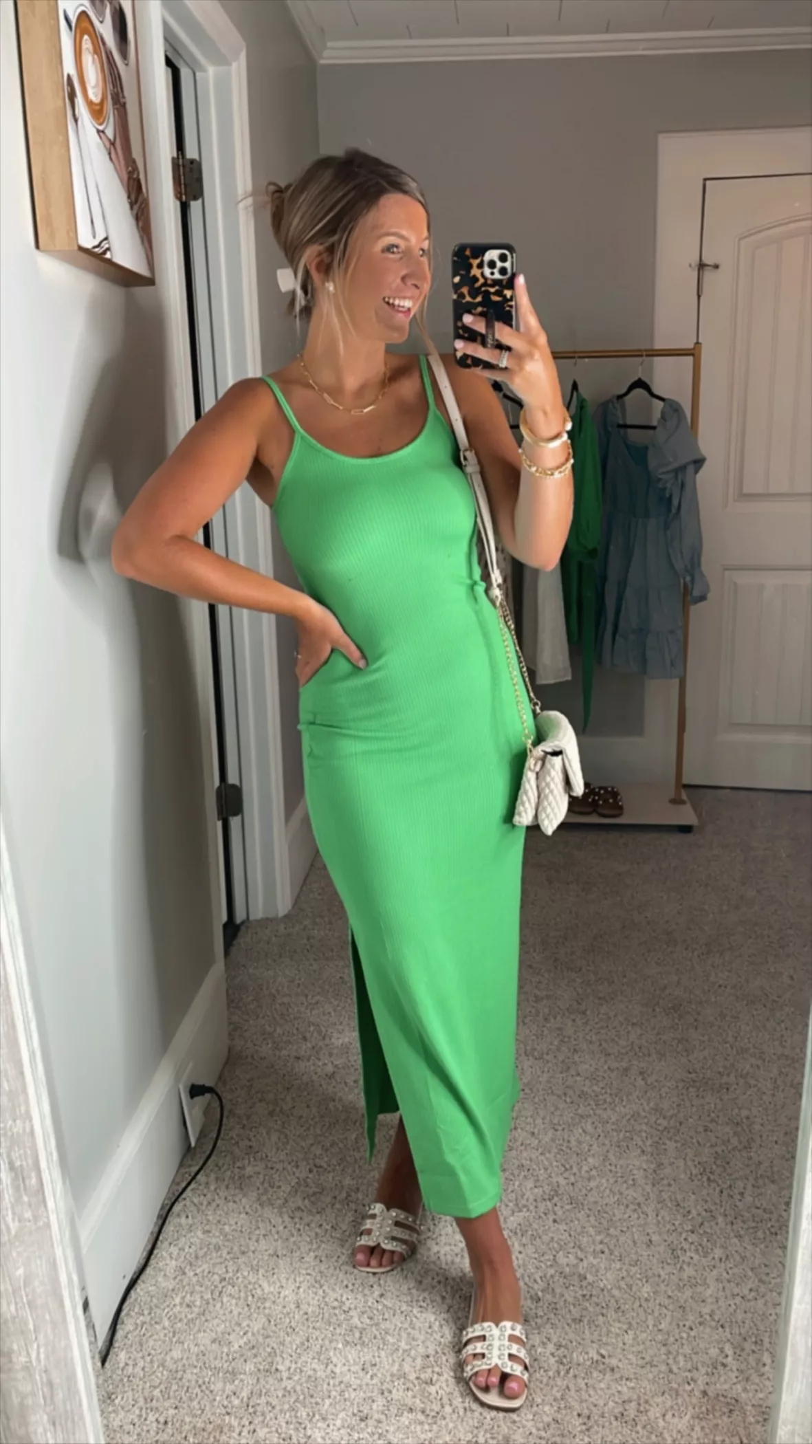 All Yours Green Ribbed Maxi Dress curated on LTK