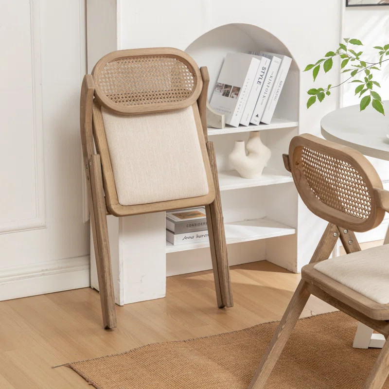 Efstathios Solid Wood Windsor Back Folding Side Chair Dining Chair | Wayfair North America