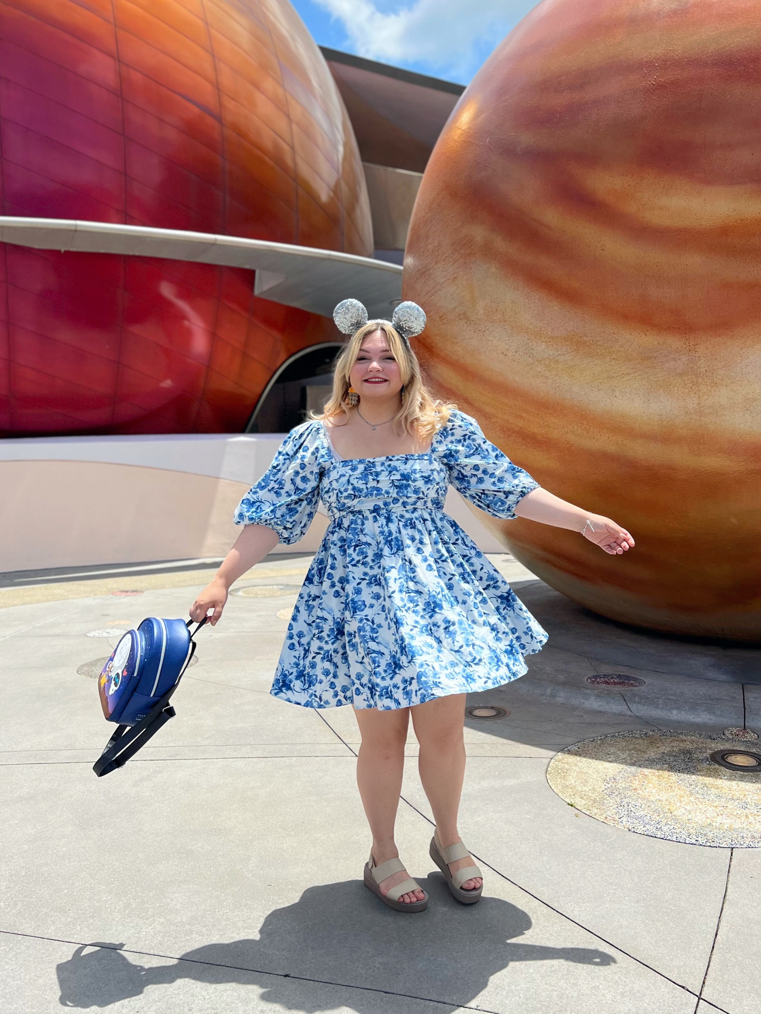 Outfit for Disney world parks in Epcot 
Walle inspired, cute girly dress with puff sleeves 

#LTKcurves #LTKSeasonal #LTKtravel