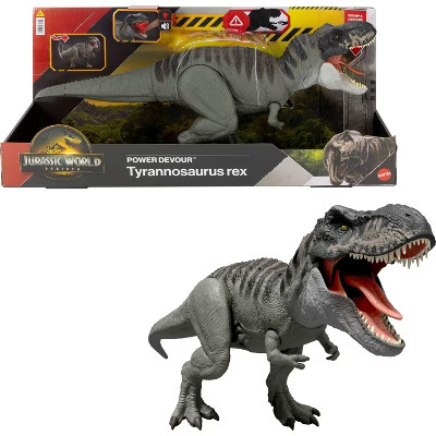 Jurassic World Rebirth Power Devour Tyrannosaurus Rex Dinosaur Figure, Constant Chomp Lights & Sound | Target
