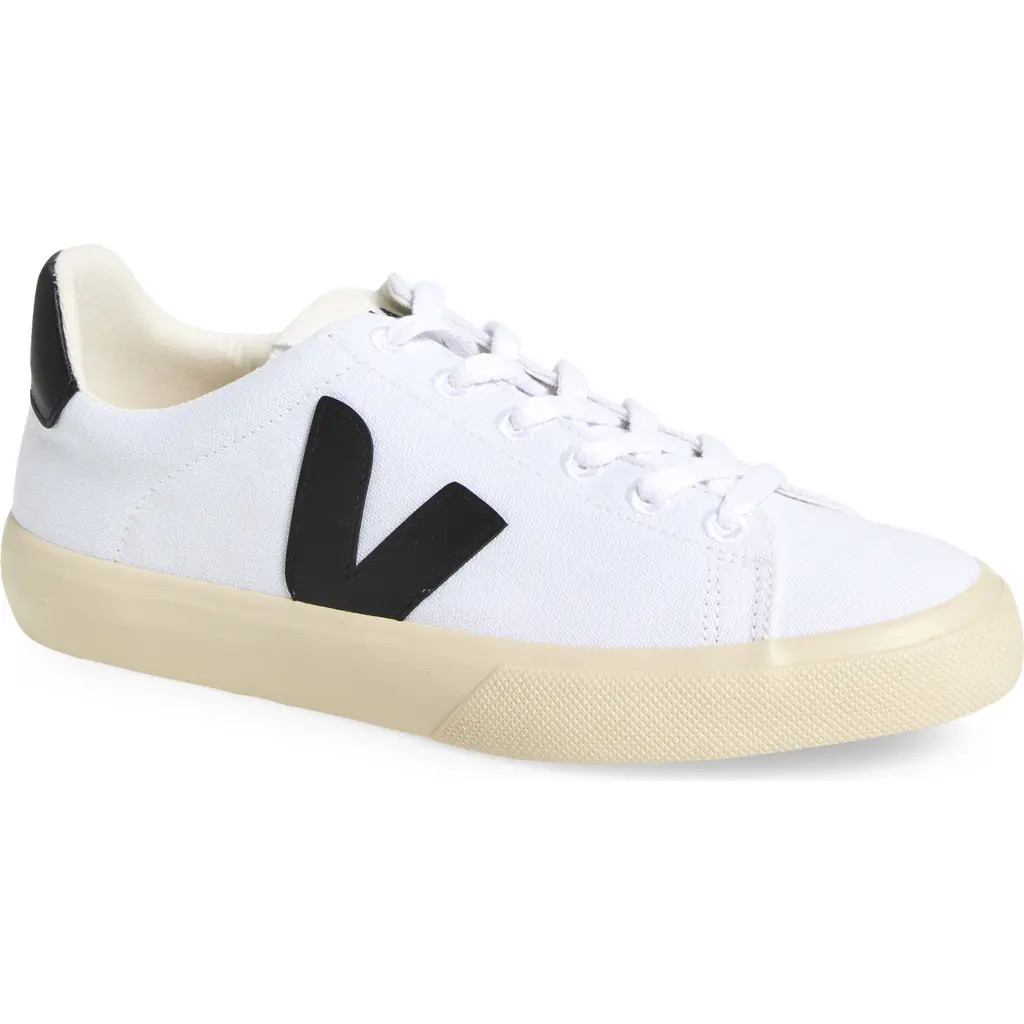 Veja Campo Sneaker in White Black at Nordstrom, Size 42.5 | Nordstrom
