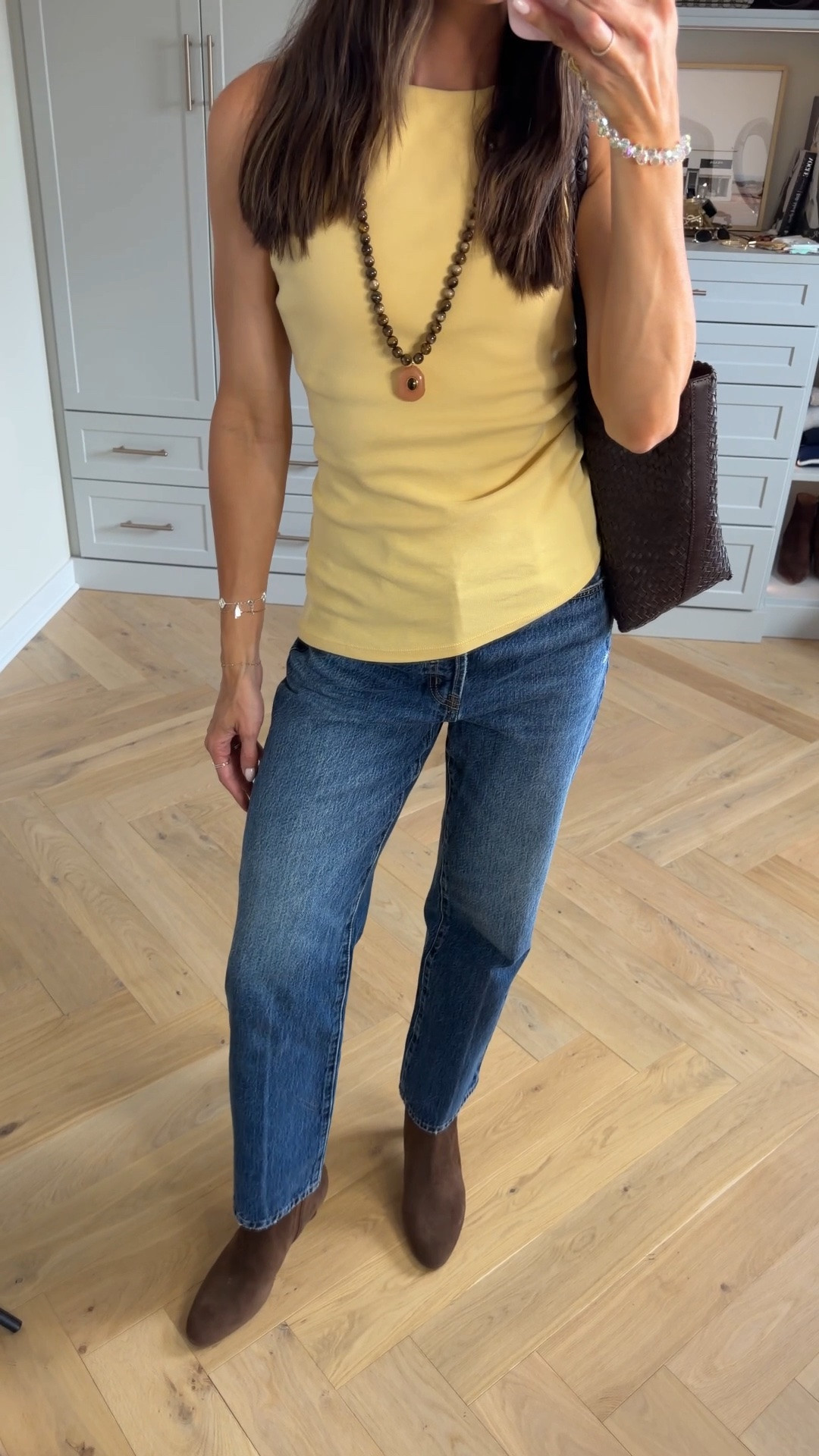 Asymmetrical tank: true to size (S) stretchy
Jeans: tts (wearing a 27 but my true 26 would be best fit) 
Booties: not avail yet (NSale!)

#LTKootd #LTKgrwm #LTKSeasonal