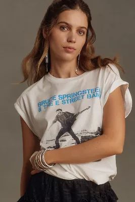 Letluv Bruce Springsteen Roll-Sleeve Graphic Tee | Anthropologie (US)