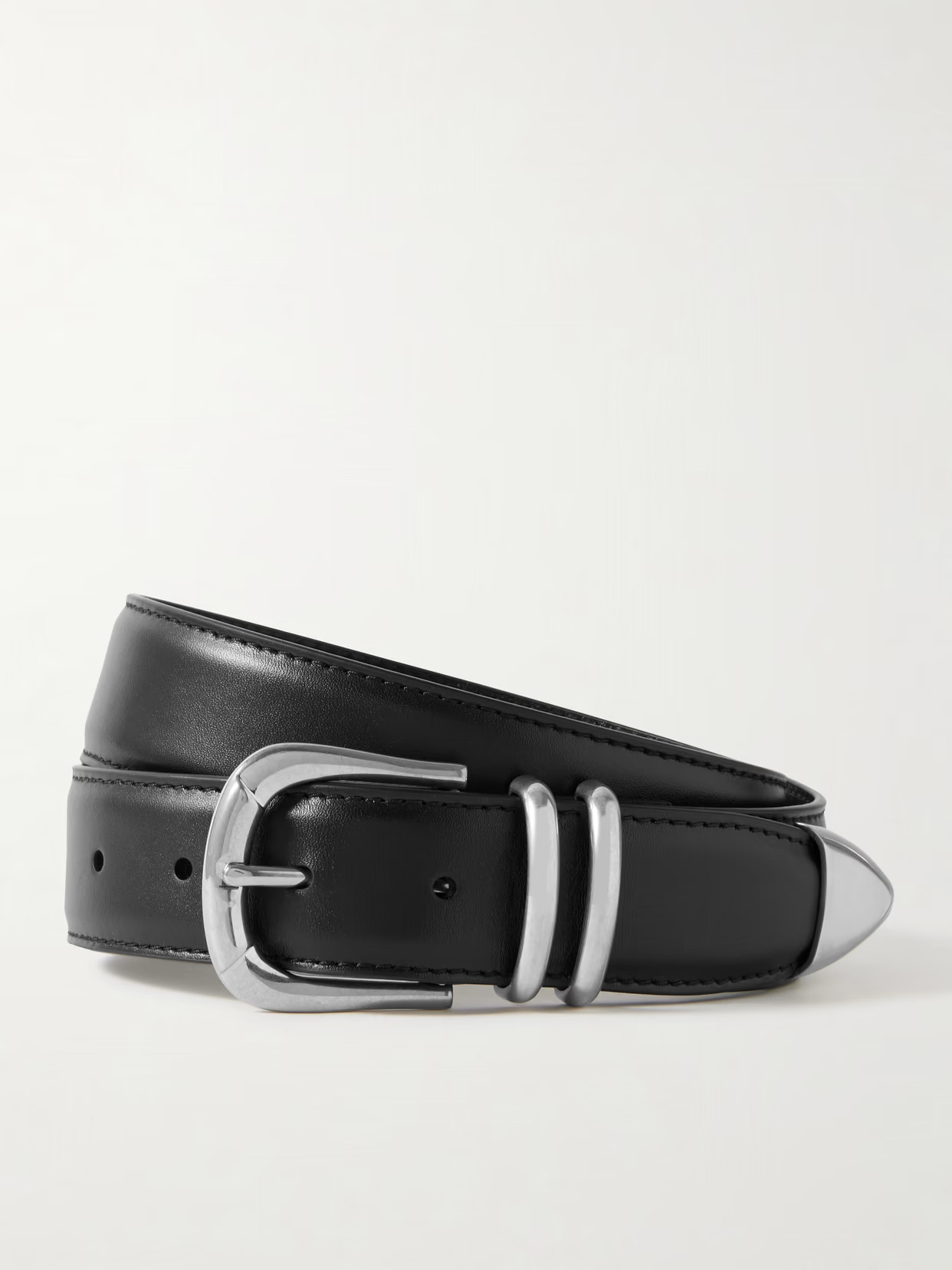 The Row - Leather Belt - Black | NET-A-PORTER (US)