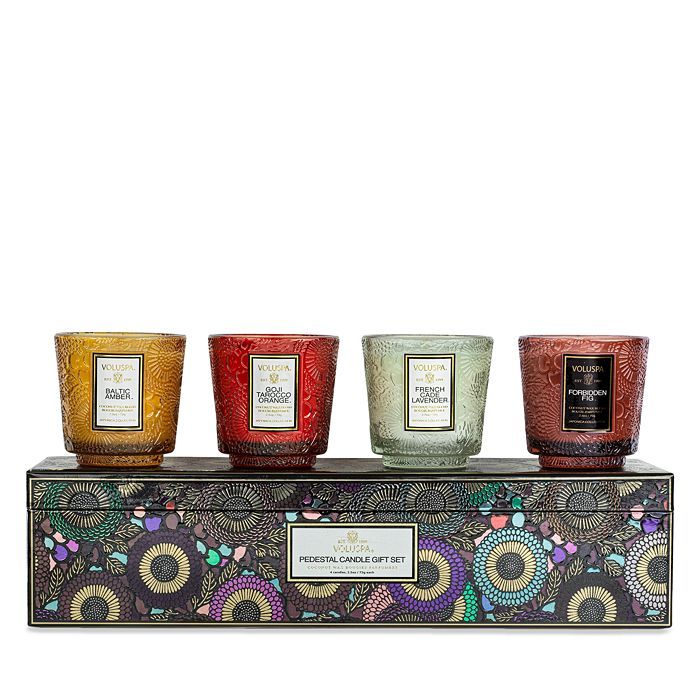 Voluspa Japonica Best-Sellers Petite Pedestal Candle Gift Box, Set of 4 | Bloomingdale's (US)