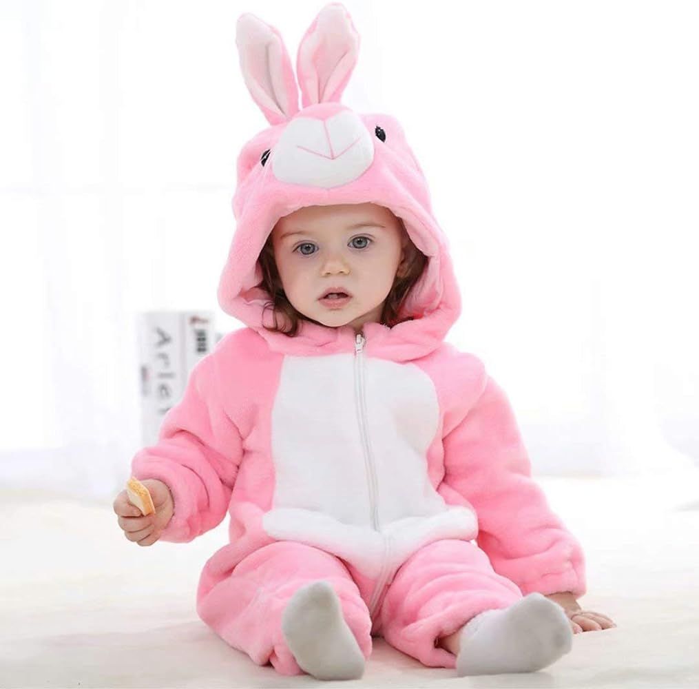 Baby Animal Costumes Unisex Toddler Onesie Pajamas Halloween Dress Up Romper | Amazon (US)