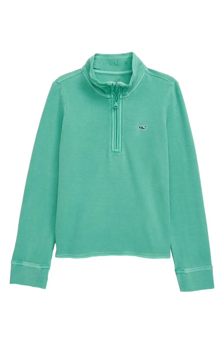 Saltwater Half Zip Piqué Pullover | Nordstrom