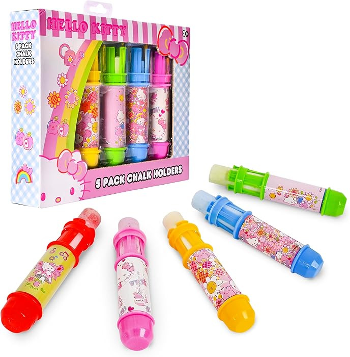 Sunny Days Entertainment Hello Kitty 5 Pack Chalk Holders | Amazon (US)