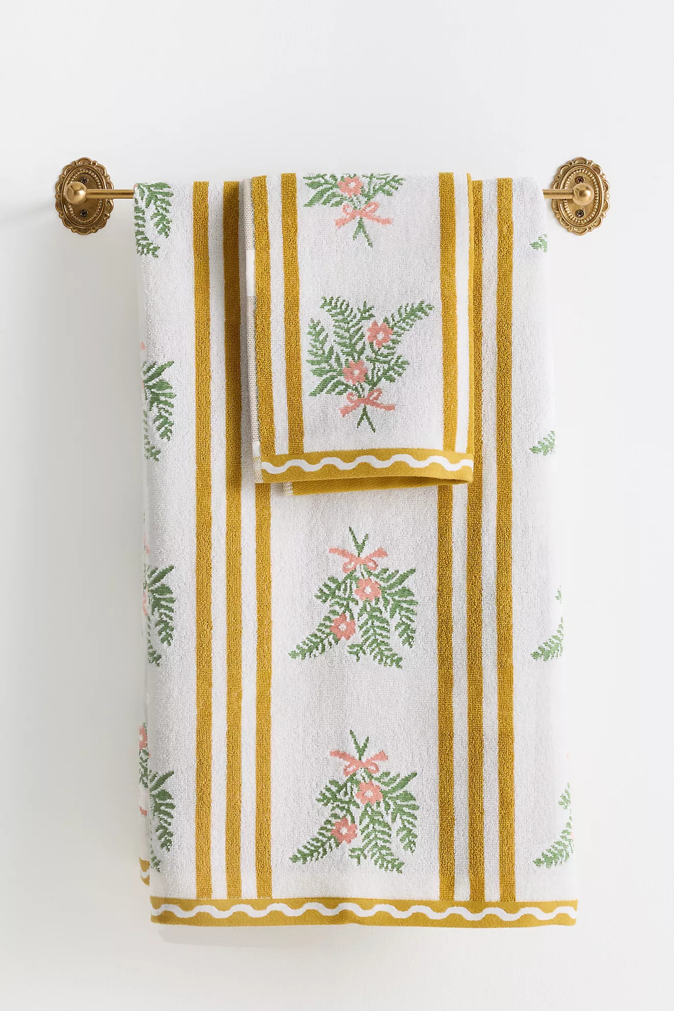 Tess Cotton Woven Floral Towel Collection | Anthropologie (US)