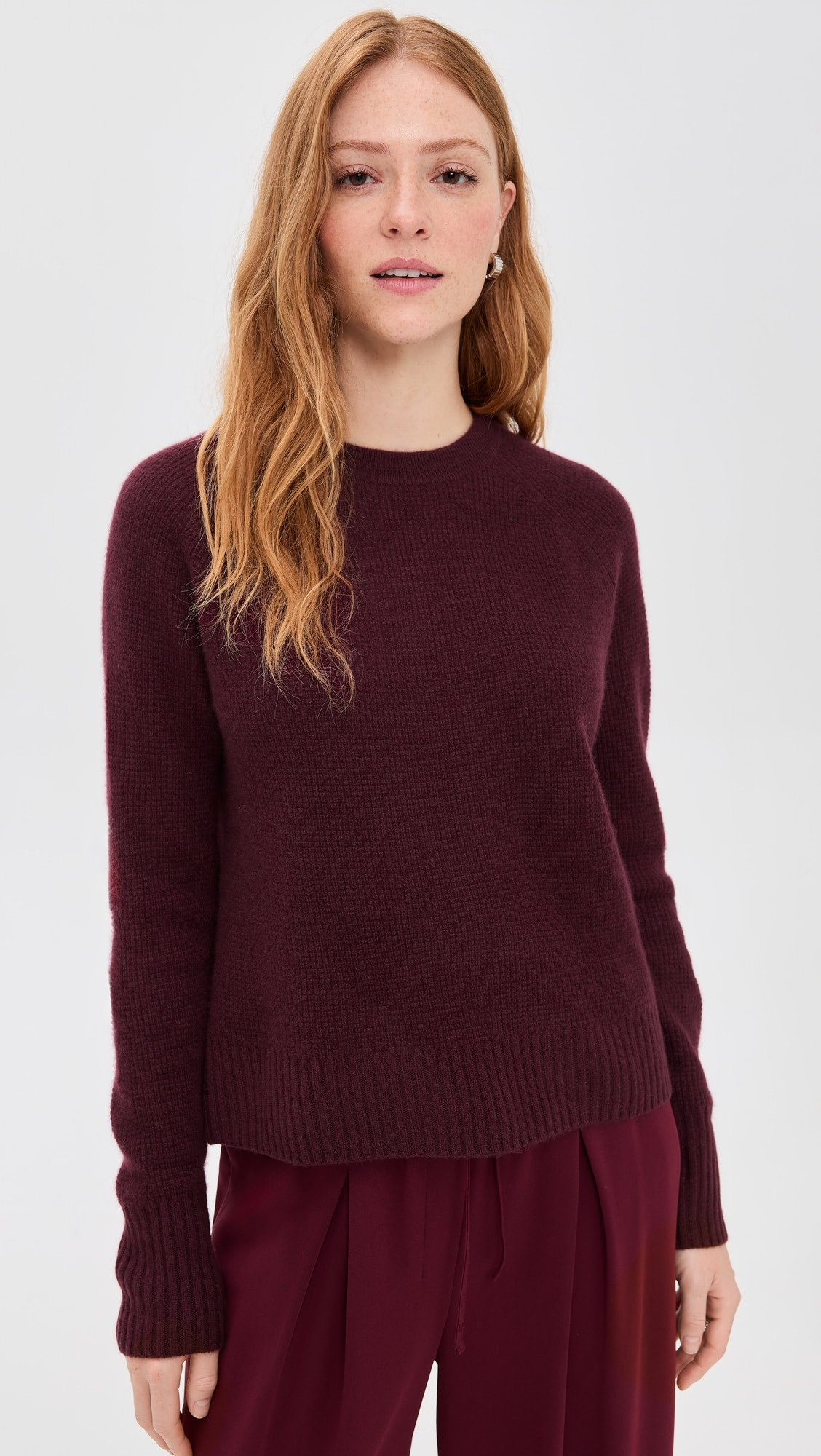 Cashmere Waffle Sweatshirt | Shopbop