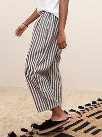 The White Lotus Pleated Linen Pull-On Pant | Banana Republic (US)