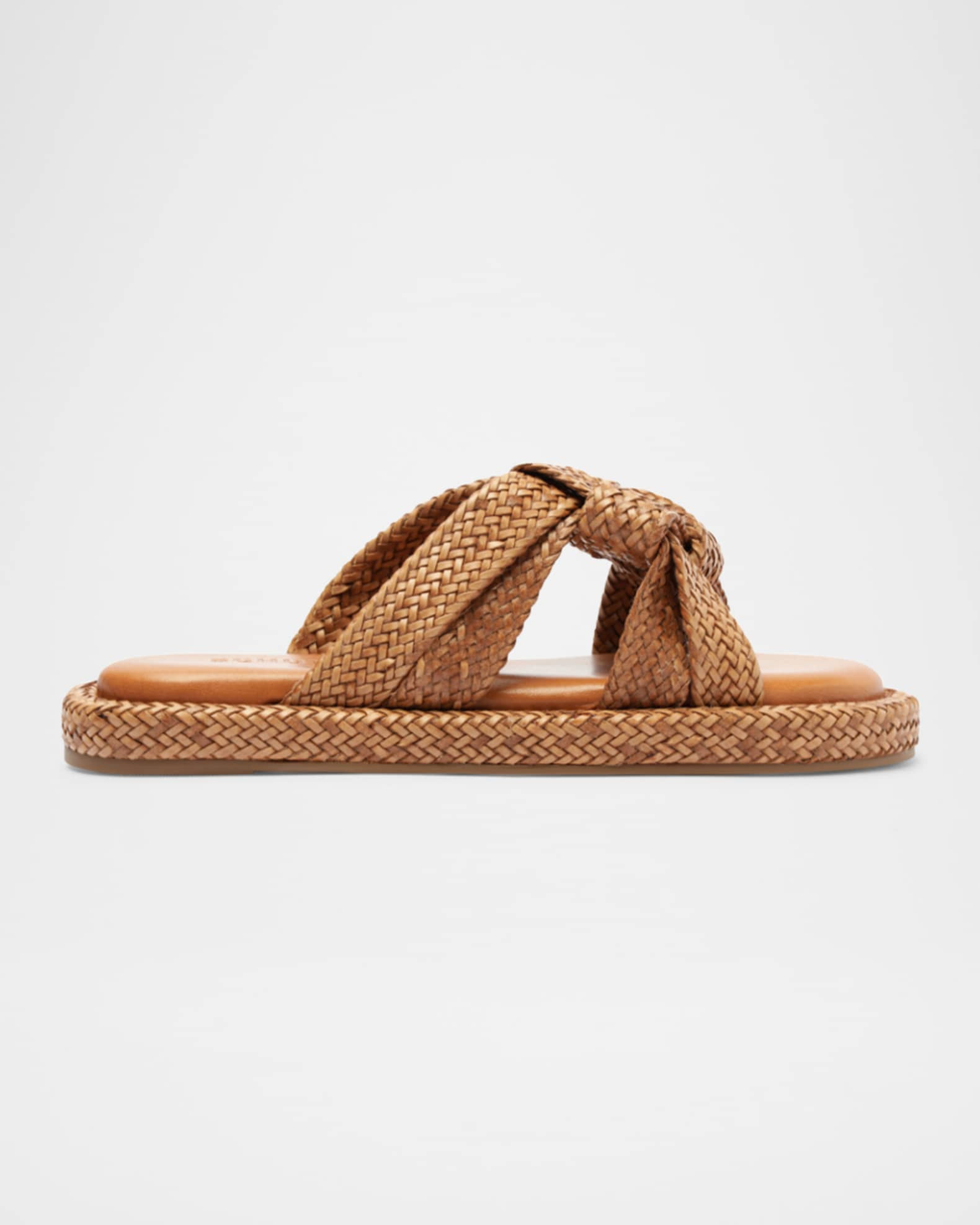 Kali Woven Knot Flat Slide Sandals | Neiman Marcus