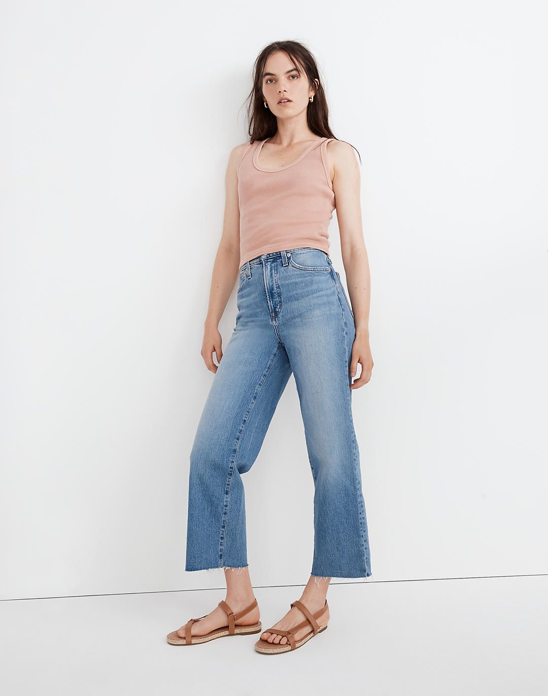 The Tall Perfect Vintage Wide-Leg Crop Jean in Catlin Wash | Madewell