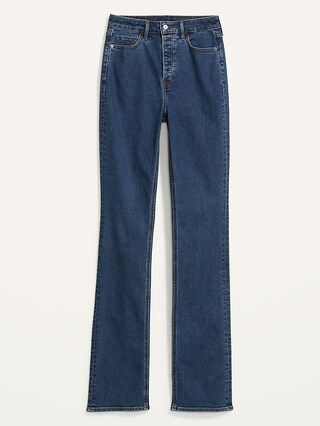 Extra High-Waisted Button-Fly Kicker Boot-Cut Jeans for Women | Old Navy (US)